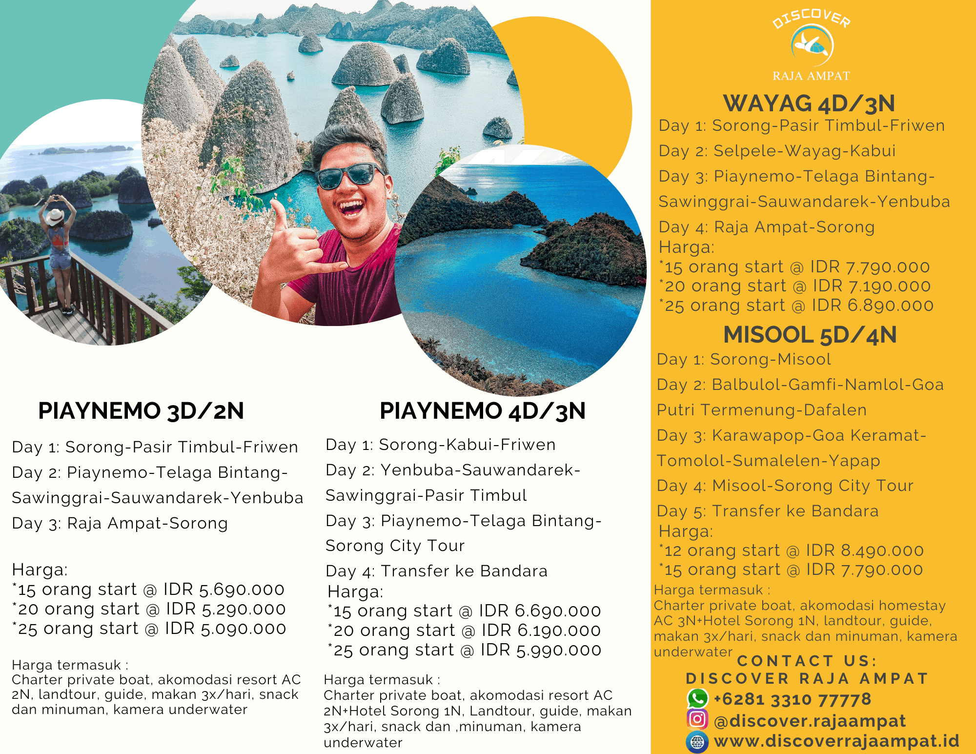 Paket Tour | Discover Raja Ampat